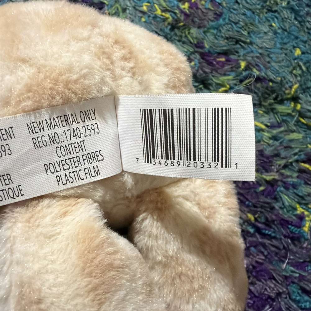 Kelly Baby Kelly Toy 12" Cuddle Giraffe Rattle Plush Crinkle Ears Unisex Beige - Picture 11 of 12
